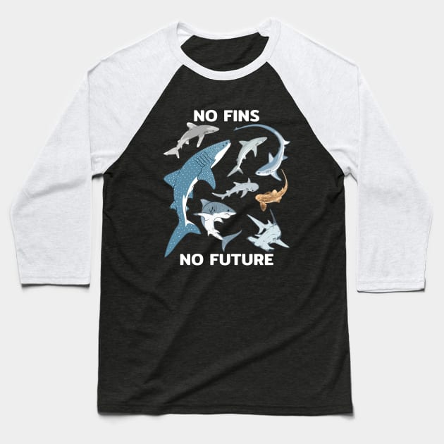 No fins - No future Baseball T-Shirt by NicGrayTees